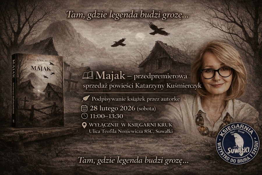 Widma Suwalszczyzny – przedpremierowa sprzedaż książki K. Kuśmierczyk w Suwałkach