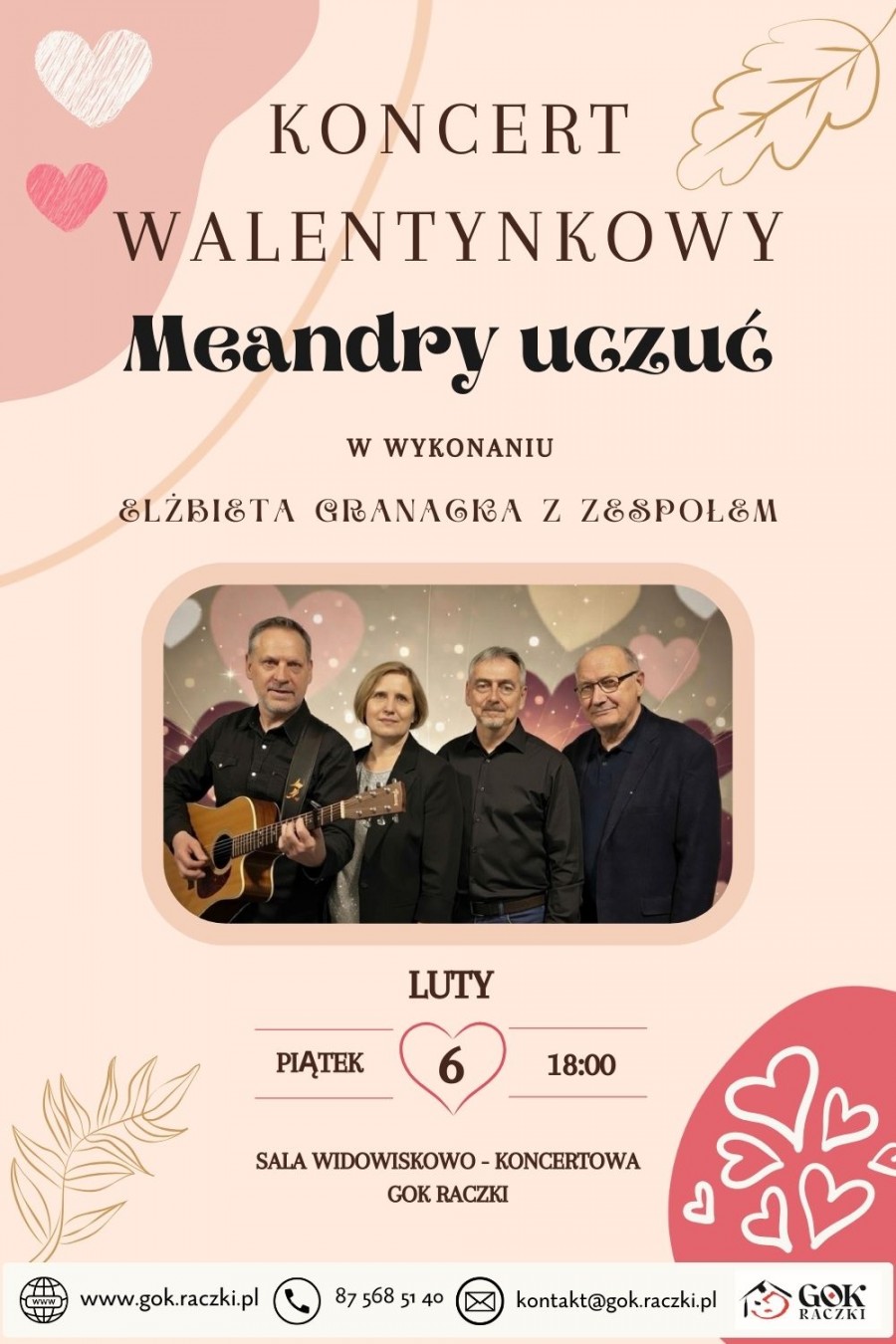 Meandry uczuć. Koncert walentynkowy w Raczkach