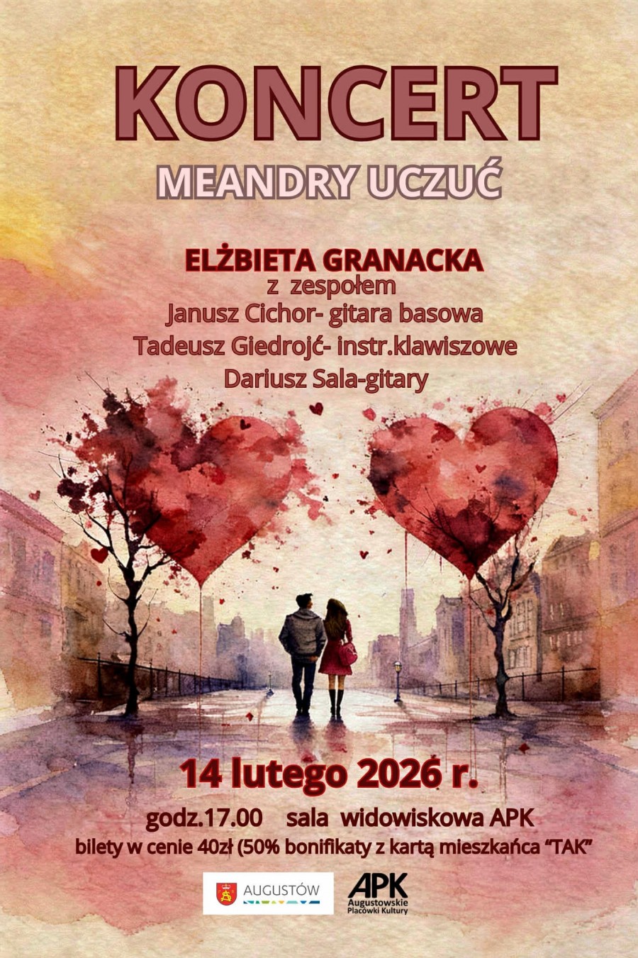 Meandry Uczuć – Elżbieta Granacka z zespołem. Koncert w Augustowie