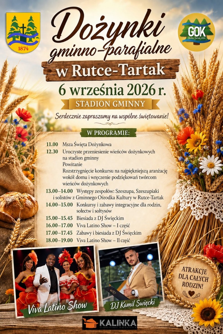 W najbliższą niedzielę Dożynki Gminno - Parafialne w Rutce-Tartak