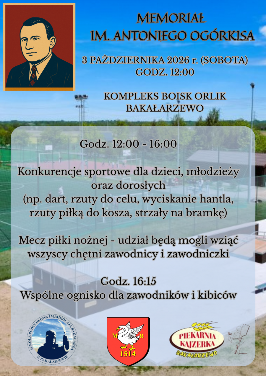 W sobotę Memoriał im. Antoniego Ogórkisa w Bakałarzewie