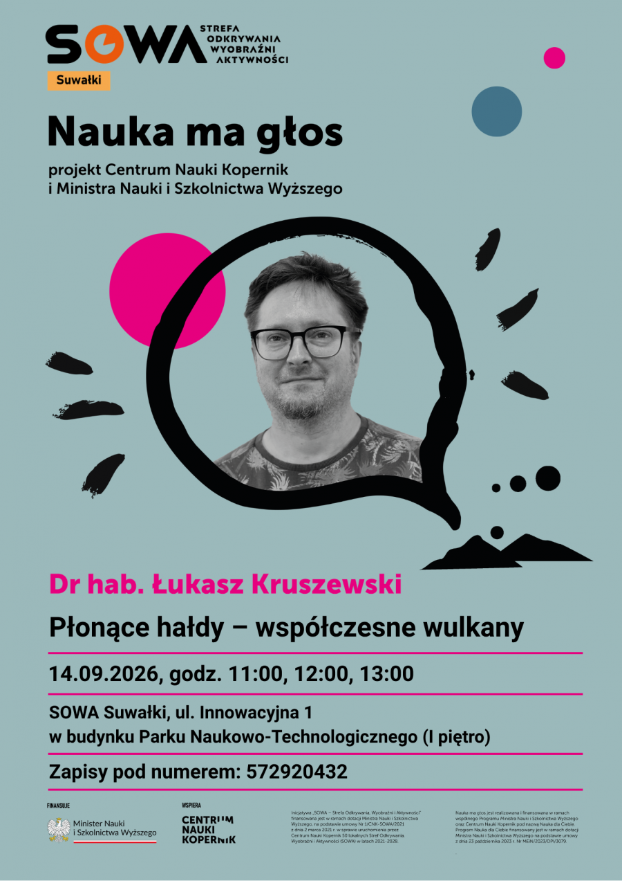 Nauka ma głos – spotkanie z geologiem w SOWA Suwałki