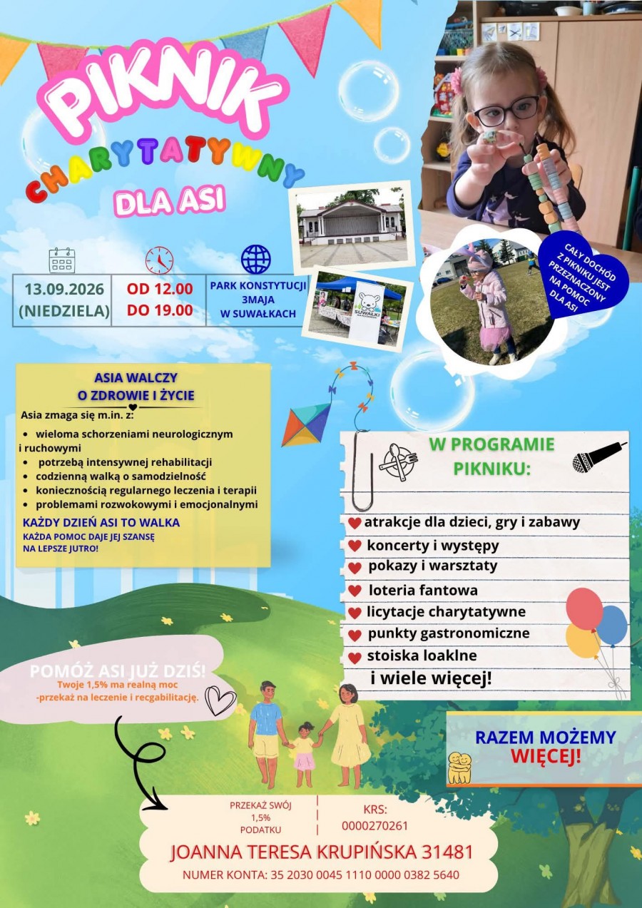 Piknik charytatywny dla Asi