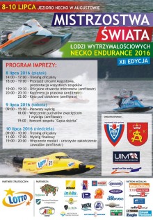 Światowa czołówka motorowodniaków  na jeziorze Necko w Augustowie