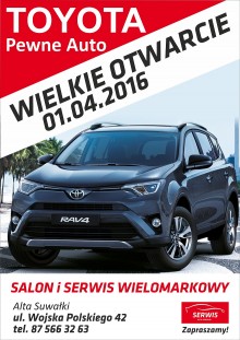 Wielkie Otwarcie Salonu Toyoty w Suwałkach