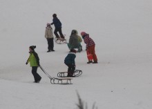 Saneczkowe szaleństwo na Kaczym Dołku [zdjęcia]