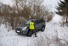 Toyota skradziona w Holandii, znaleziona w Sejnach