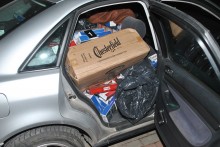 Z kontrabandą uciekał przez pola