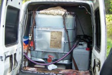 Białobrzegi. Citroen z „lewym” paliwem