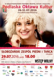Różnorodna Ukraina w tańcu i śpiewie w SOK w ramach Podlaskiej Oktawy Kultur