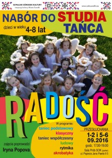 Maluchy do tańca start! RADOŚĆ otwiera nabór