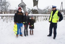 Rozdawali odblaski. Tym razem w Raczkach