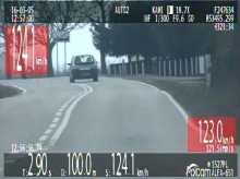 Sejny. W zabudowanym jechał 124 km/h