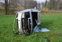 Słobódka. Dachowała nietrzeźwa nastolatka