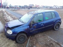 Prudziszki. Kompletnie pijany najechał na znak