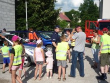 Policjanci na rowerach przez Filipów