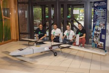 Samolot Politechniki Białostockiej w Hamburgu