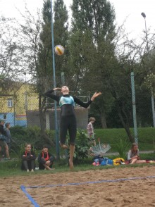 Plażówka na półmetku