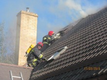 Pożar w Magdalenowie koło Suwałk [zdjęcia]