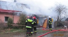 Pożar domu w miejscowości Przystajne koło Przerośli