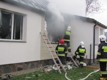 Pożar domu w Szurpiłach [zdjęcia]