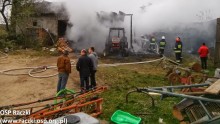 Pożar w Witówce koło Raczek [zdjęcia]