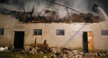 Pożar obory w Wólce koło Filipowa