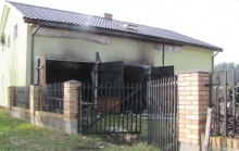 Pożar domu w Wólce koło Filipowa [zdjęcia]