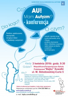 Konferencja „Au! Mam Autyzm!?”