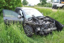 Po wypadku w Rutkach Starych. Kierowca toyoty nie ustąpił pierwszeństwa