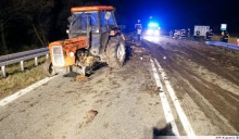 Groźny wypadek w Żarnowie. Mężczyzna trafił do szpitala