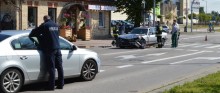 Zderzenie dwóch aut w Suwałkach. Nie ustąpił pierwszeństwa  [zdjęcia]