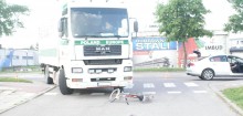Kierowca ciężarówki potrącił rowerzystkę