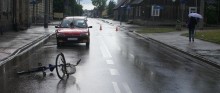 Rowerzystka potrącona w Suwałkach