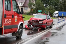 Zderzenie skutera z samochodem koło Raczek