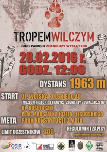 Tropem Wilczym. Bieg Pamięci Żołnierzy Wyklętych - już prawie 140 chętnych 