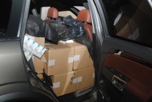Gmina Sztabin. Opel Antara wypełniony kontrabandą