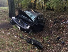 Olecko. Dachował w rowie. Prawo jazdy miał od dwóch tygodni