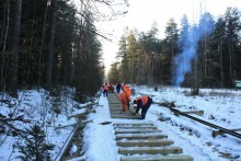 W Nadleśnictwie Hajnówka trwają prace remontowe kolejki wąskotorowej [zdjęcia]