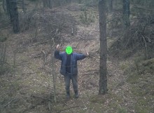 Kłusownik zatrzymany na gorącym uczynku [zdjęcia]