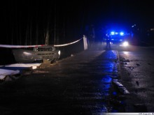 Samochód wpadł do rzeki