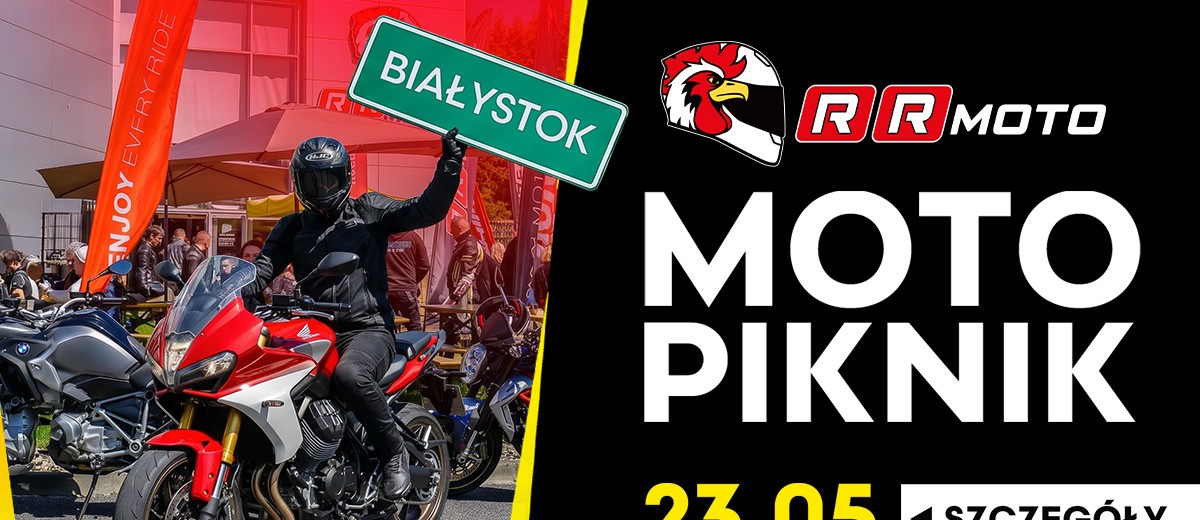 Motopiknik RRmoto w tę sobotę w Białymstoku. Największy sklep motocyklowy na Podlasiu zaprasza