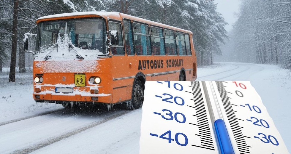 Idą dwie najzimniejsze noce. Szkoła w Filipowie odwołała zajęcia, a w Puńsku - transport szkolny