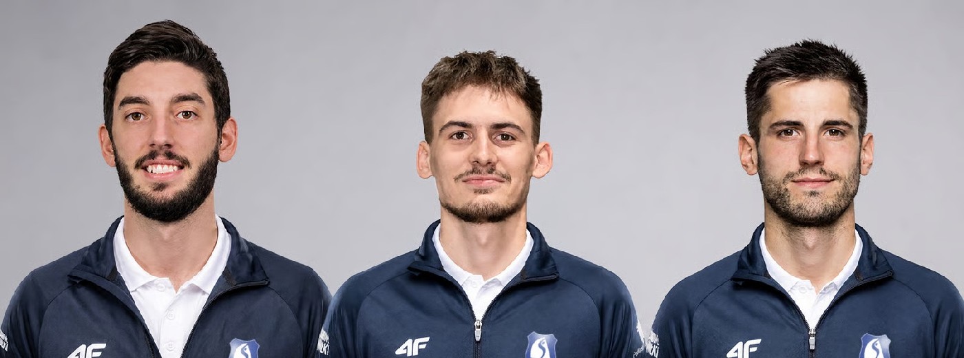 Ignacio Luengas, Moritz Reichert i Marcel Hendzelewski do linii przyjęcia Ślepska Malowu Suwałki